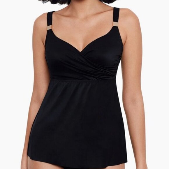 Miraclesuit Surplice Underwire Tankini Top - Picture 1 of 13